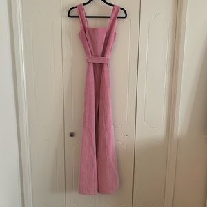 Staud Pink cord jumpsuit